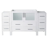 Fresca FCB62-123612WH Fresca Torino 60" White Modern Bathroom Cabinets