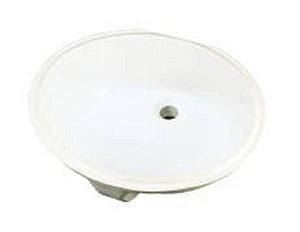 Gerber G001278009 Biscuit Luxoval Oval Standard Undercounter Bathroom Sink