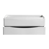 Fresca FCB9048WH Fresca Tuscany 48" Glossy White Wall Hung Modern Bathroom Cabinet