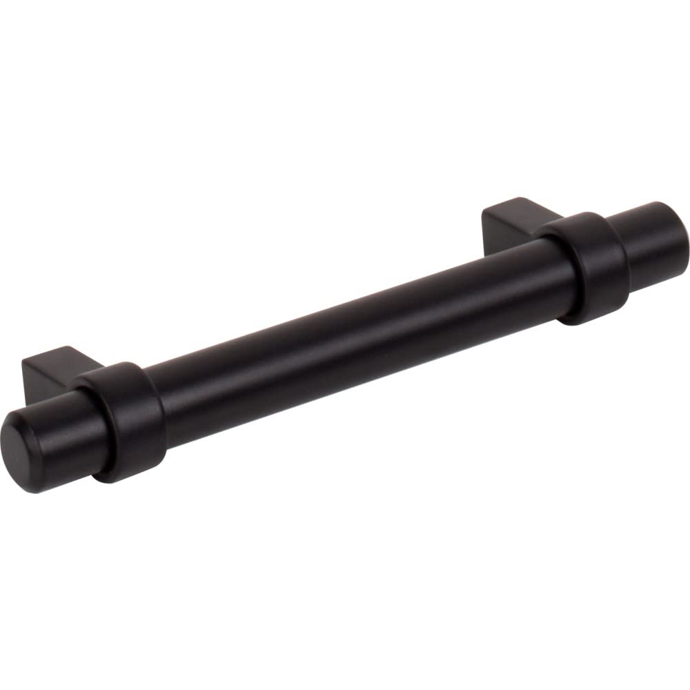 Jeffrey Alexander 596MB 96 mm Center-to-Center Matte Black Key Grande Cabinet Bar Pull