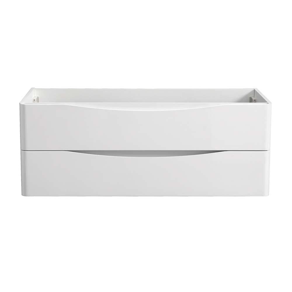 Fresca FCB9048GRG-D Fresca Tuscany 48" Glossy Gray Wall Hung Double Sink Modern Bathroom Cabinet
