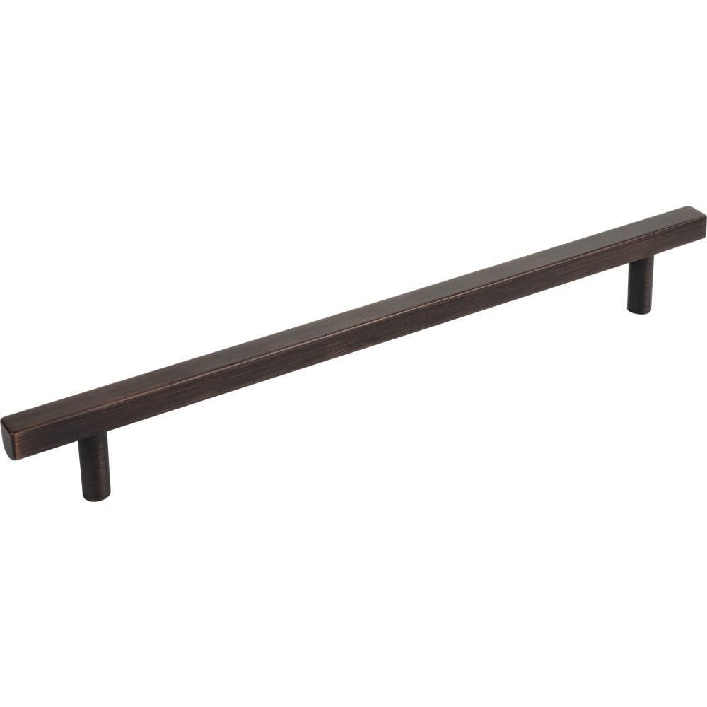 Jeffrey Alexander 845-12DBAC 12" Center-to-Center Brushed Oil Rubbed Bronze Square Dominique Appliance Handle