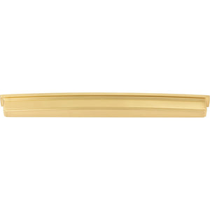 Jeffrey Alexander 141-305BG 305 mm Center Brushed Gold Square-to-Center Square Renzo Cabinet Cup Pull