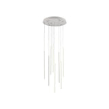 Kuzco MP14919-WH CHUTE 8 Head MP White 120V TRIAC/ELV LED 3000K 90CRI 72W