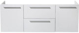 Fresca FCB8013WH Fresca Opulento 54" White Modern Double Sink Cabinet