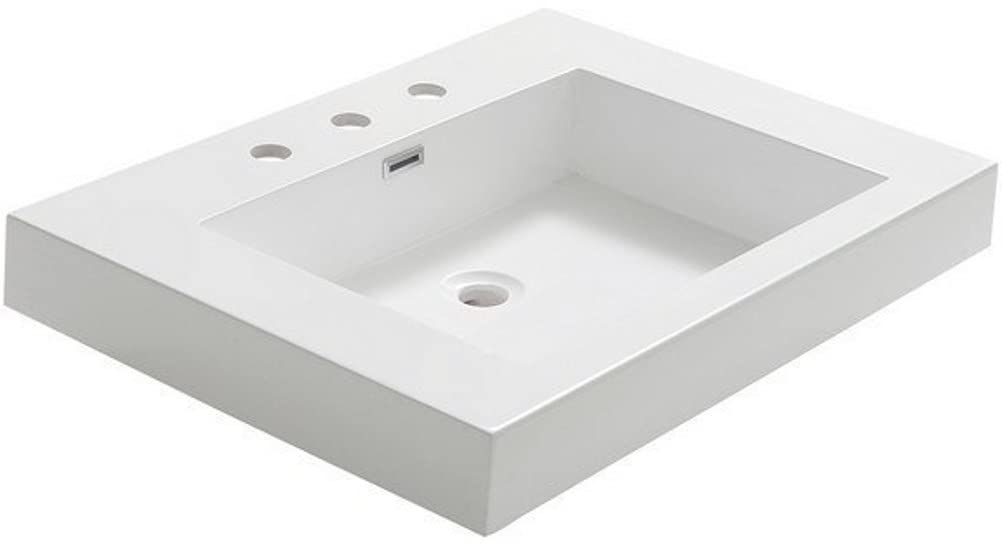 Fresca FVS8070WH Fresca Potenza 28" White Integrated Sink / Countertop