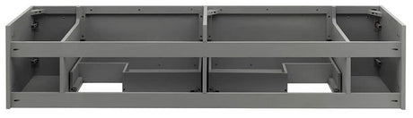 Fresca FCB6172GR-UNS Fresca Lucera 72" Gray Wall Hung Double Undermount Sink Modern Bathroom Cabinet