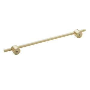 Amerock Cabinet Pull Matte Gold 10-1/16 inch (256 mm) Center to Center Transcendent 1 Pack Drawer Pull Drawer Handle Cabinet Hardware