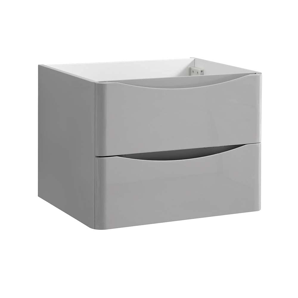 Fresca FCB9024WH Fresca Tuscany 24" Glossy White Wall Hung Modern Bathroom Cabinet