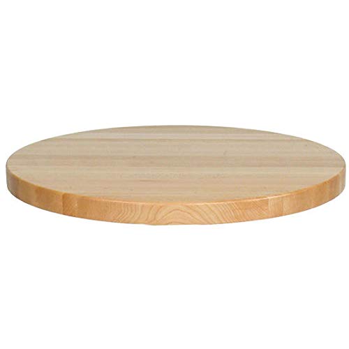 John Boos RTM-42 Tuff VAR Finish Maple Round Butcher Block Top, 42 x 1.5 inch - 1 Each.