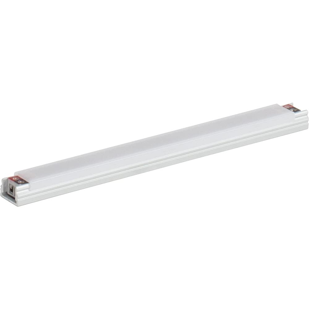 Task Lighting LR1P724V09-02W4 6-5/8" 53 Lumens 24-volt Accent Output Linear Fixture, Fits 9" Wall Cabinet, 2 Watts, Flat 007 Profile, Single-white, Cool White 4000K