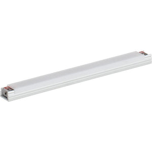 Task Lighting LV2P724V09-03W4 6-5/8" 99 Lumens 24-volt Standard Output Linear Fixture, Fits 9" Wall Cabinet, 3 Watts, Flat 007 Profile, Single-white, Cool White 4000K