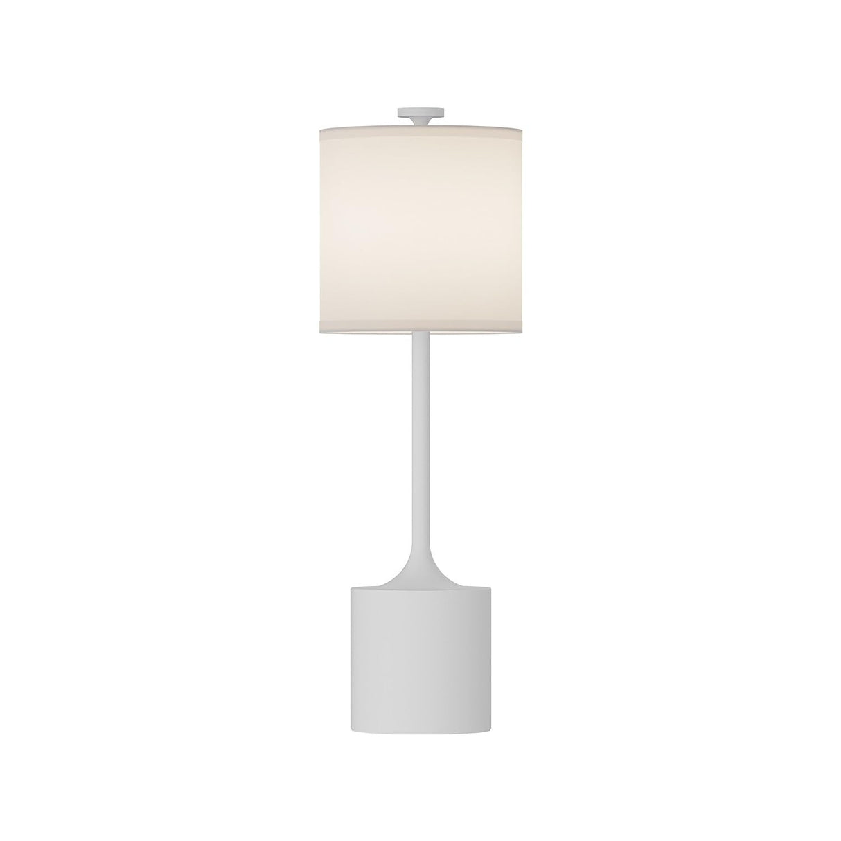 Alora TL418726WHIL ISSA 26" TABLE LAMP MATTE WHITE IVORY LINEN 96" WIRE ON/OFF SWITCH E26 60W