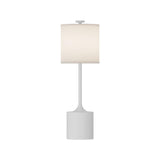 Alora TL418726MBIL ISSA 26" TABLE LAMP MATTE BLACK IVORY LINEN 96" WIRE ON/OFF SWITCH E26 60W