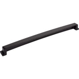 Jeffrey Alexander 141-305MB 305 mm Center Matte Black Square-to-Center Square Renzo Cabinet Cup Pull