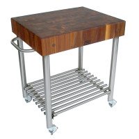 John Boos PCA3-C-UG Walnut Cucina D'Amico PCA BLOCK 24X24X10 W/HOLDER/CAS CRM