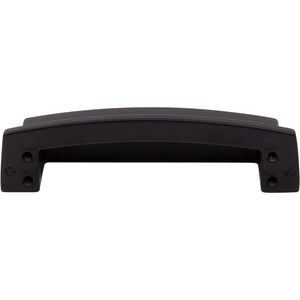 Jeffrey Alexander 141-96MB 96 mm Center Matte Black Square-to-Center Square Renzo Cabinet Cup Pull
