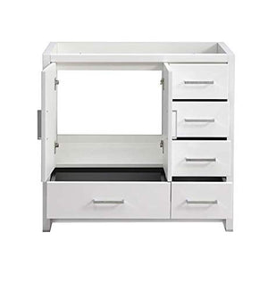 Fresca FCB9436WH-R Fresca Imperia 36" Glossy White Free Standing Modern Bathroom Cabinet - Right Version