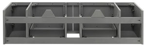 Fresca FCB6160GR-UNS Fresca Lucera 60" Gray Wall Hung Single Undermount Sink Modern Bathroom Cabinet