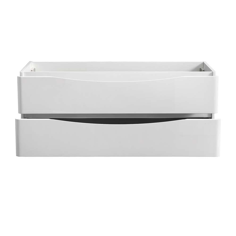 Fresca FCB9048GRG-D Fresca Tuscany 48" Glossy Gray Wall Hung Double Sink Modern Bathroom Cabinet