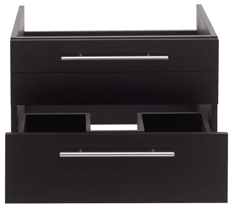 Fresca FCB6124WH-UNS Fresca Lucera 24" White Wall Hung Undermount Sink Modern Bathroom Cabinet