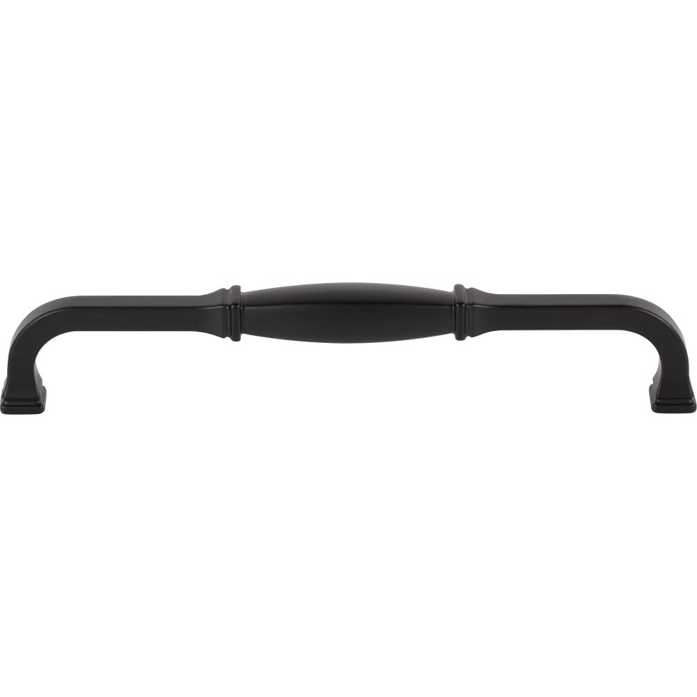 Jeffrey Alexander 278-192MB 192 mm Center-to-Center Matte Black Audrey Cabinet Pull