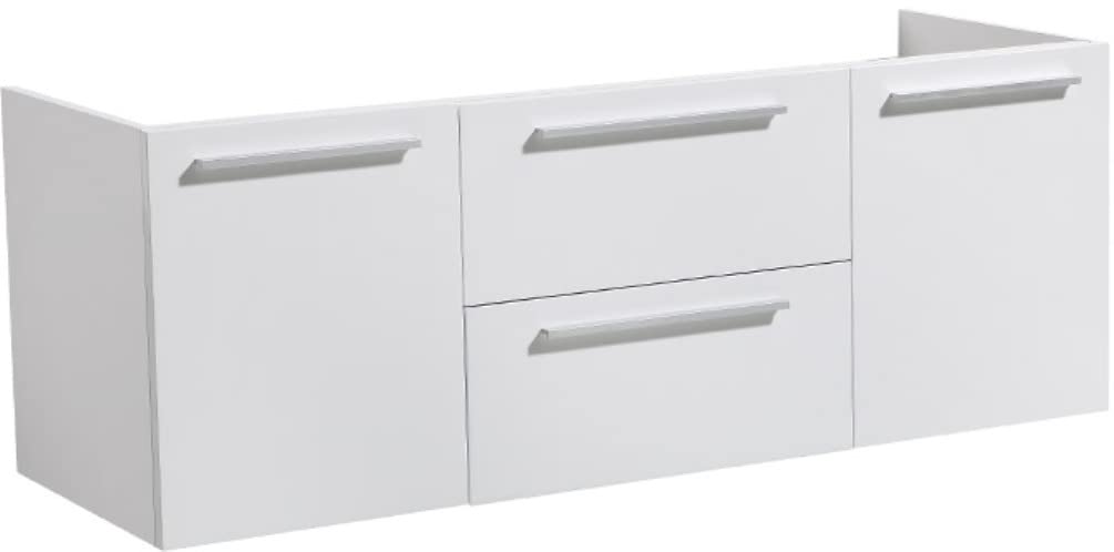 Fresca FCB8013WH Fresca Opulento 54" White Modern Double Sink Cabinet