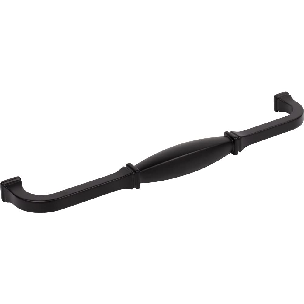 Jeffrey Alexander 278-12MB 12" Center-to-Center Matte Black Audrey Appliance Handle