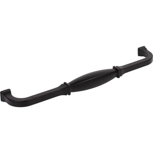 Jeffrey Alexander 278-12MB 12" Center-to-Center Matte Black Audrey Appliance Handle