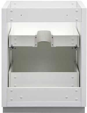 Fresca FCB8424WH Fresca Valencia 24" Glossy White Free Standing Modern Bathroom Cabinet
