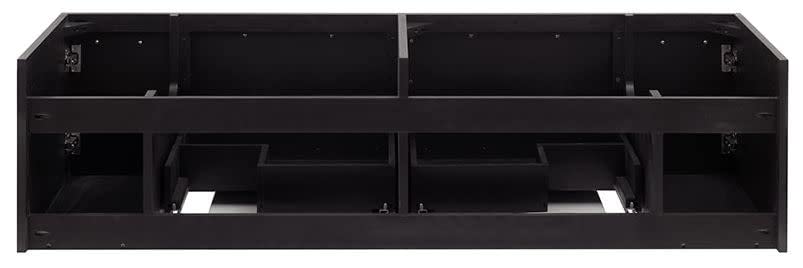 Fresca FCB6160GR-UNS-D Fresca Lucera 60" Gray Wall Hung Double Undermount Sink Modern Bathroom Cabinet