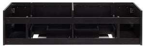 Fresca FCB6160GR-UNS-D Fresca Lucera 60" Gray Wall Hung Double Undermount Sink Modern Bathroom Cabinet