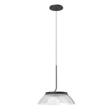Kuzco PD51612-BK/LG MAGELLAN 12" PENDANT BLACK CLEAR ACRYLIC LIGHT GUIDE 9W 120VAC WITH LED DRIVER 3000K 90CRI