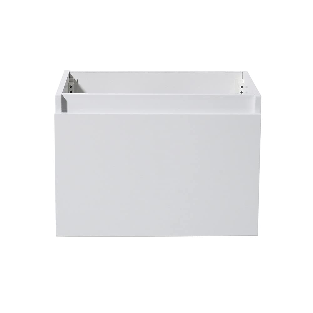 Fresca FCB8007WH Fresca Mezzo 30" White Wall Hung Modern Bathroom Cabinet