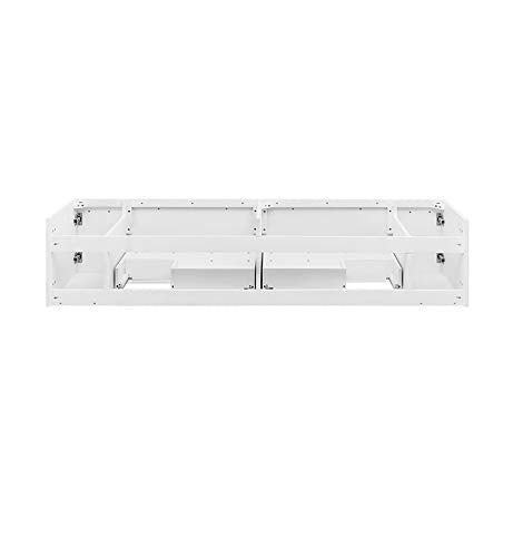 Fresca FCB6172WH-UNS Fresca Lucera 72" White Wall Hung Double Undermount Sink Modern Bathroom Cabinet