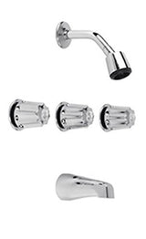 Gerber G0748030 Chrome Classics Three Metal Fluted Handle Threaded ESCUTCHEO...