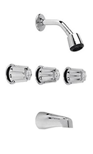 Gerber G0748030 Chrome Classics Three Metal Fluted Handle Threaded ESCUTCHEO...