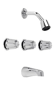 Gerber G0748030 Chrome Classics Three Metal Fluted Handle Threaded ESCUTCHEO...