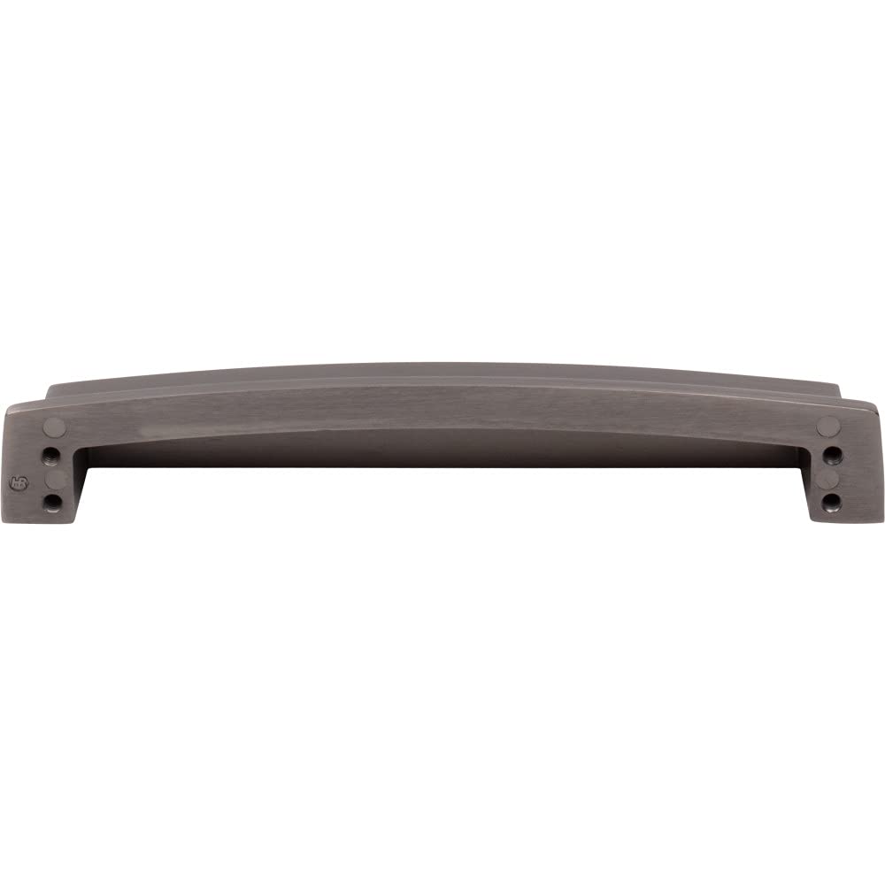 Jeffrey Alexander 141-160BNBDL 160 mm Center Brushed Pewter Square-to-Center Square Renzo Cabinet Cup Pull
