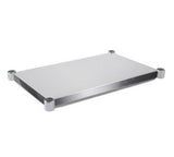 John Boos CDT6-LS132SSK 16 Gauge Stainless Steel 300 Series Lower Shelves for Dishtable, 132 inch Length - 1 each.