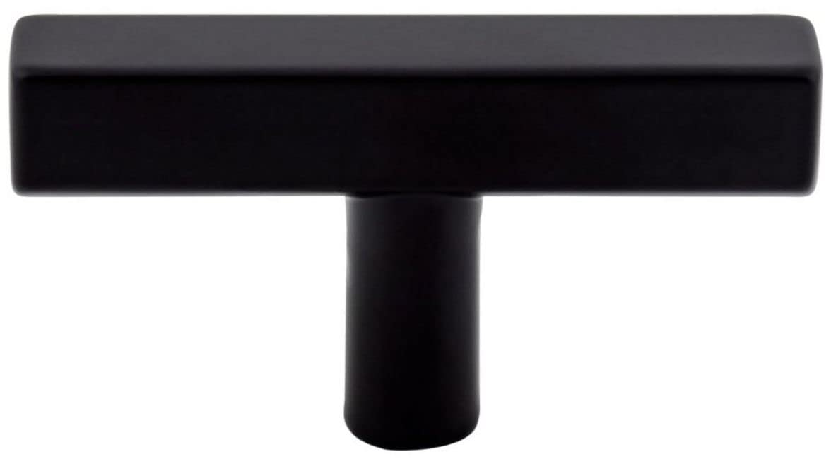 Jeffrey Alexander 845TL-MB 2-1/4" Matte Black Dominique Cabinet "T" Knob