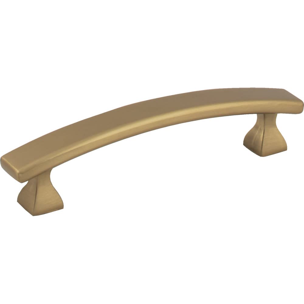 Elements 449-96BG 96 mm Center-to-Center Brushed Gold Square Hadly Cabinet Pull