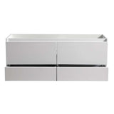 Fresca FCB9260OG-S Fresca Catania 60" Ocean Gray Wall Hung Single Sink Modern Bathroom Cabinet