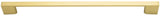 Jeffrey Alexander 635-256BG 256 mm Center-to-Center Brushed Gold Square Sutton Cabinet Bar Pull