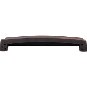 Jeffrey Alexander 141-160DBAC 160 mm Center Brushed Oil Rubbed Bronze Square-to-Center Square Renzo Cabinet Cup Pull
