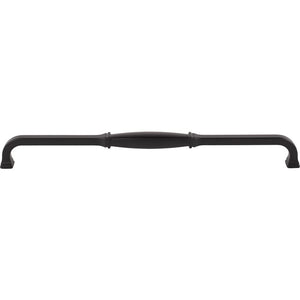 Jeffrey Alexander 278-305MB 305 mm Center-to-Center Matte Black Audrey Cabinet Pull