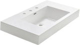 Fresca FVS8090WH Fresca Vista 36" White Integrated Sink / Countertop