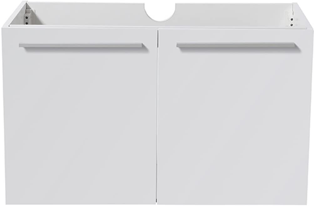 Fresca FCB8089WH Fresca Vista 30" White Wall Hung Modern Bathroom Cabinet