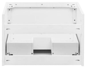 Fresca FCB6124WH-UNS Fresca Lucera 24" White Wall Hung Undermount Sink Modern Bathroom Cabinet