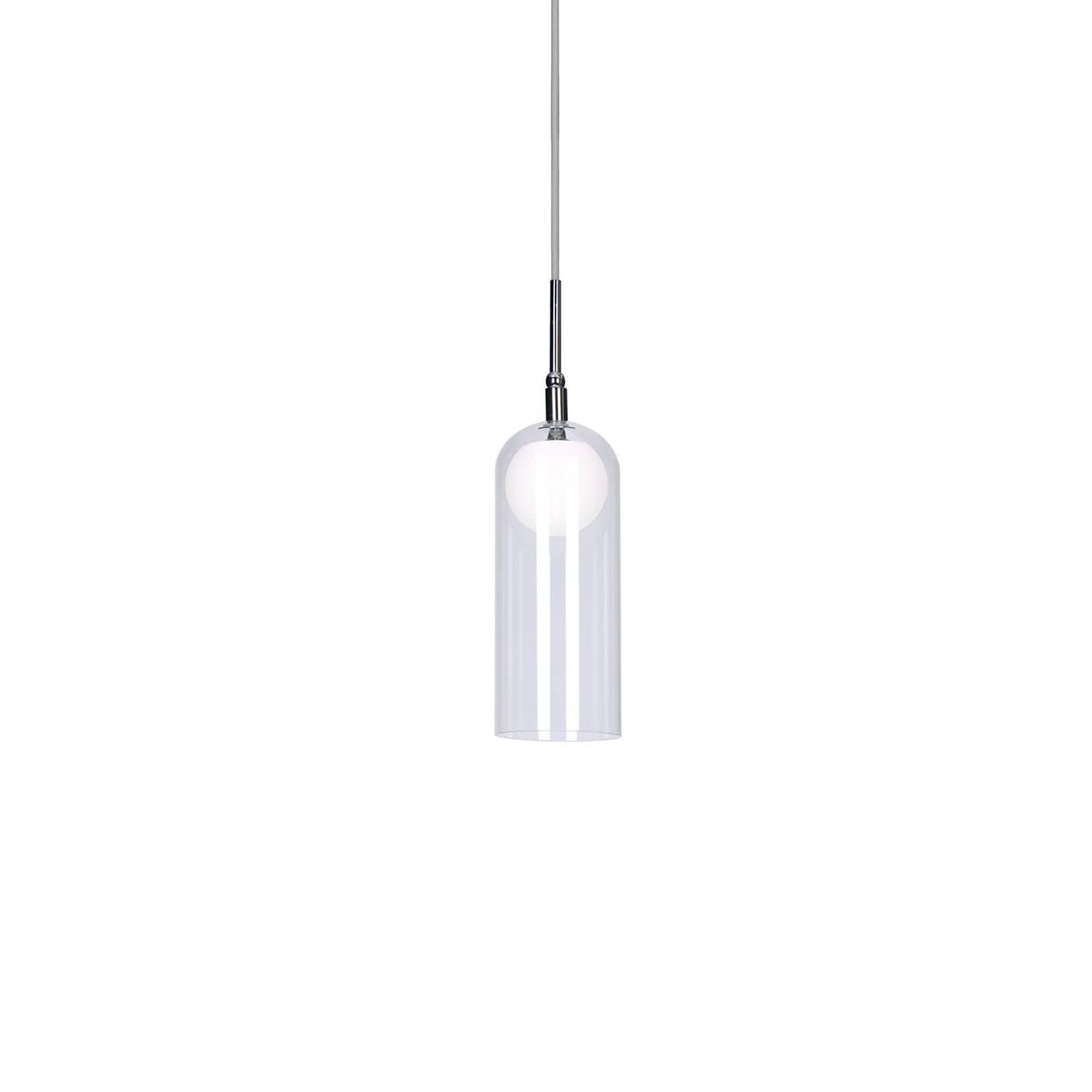 Kuzco PD19804-CH STYLO 4" PD Chrome 120V TRIAC/ELV LED 3000K 90CRI 8W